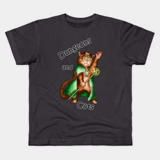 Dungeons and cats ginger spellcaster Kids T-Shirt